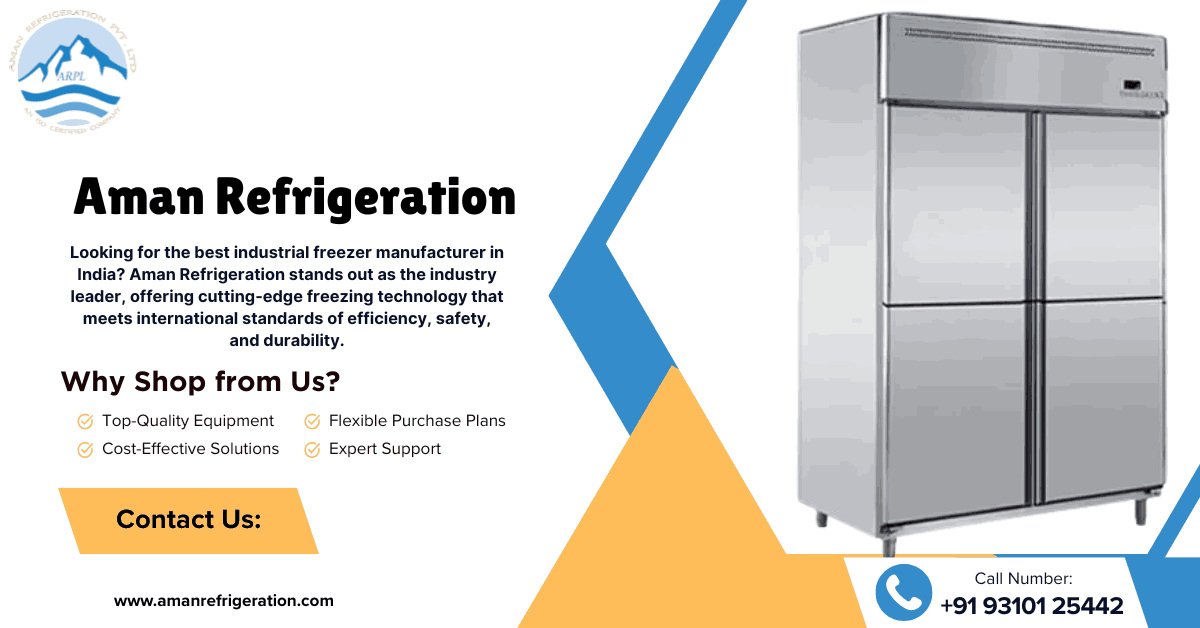 Industrial Freezer Manufacturer In India
