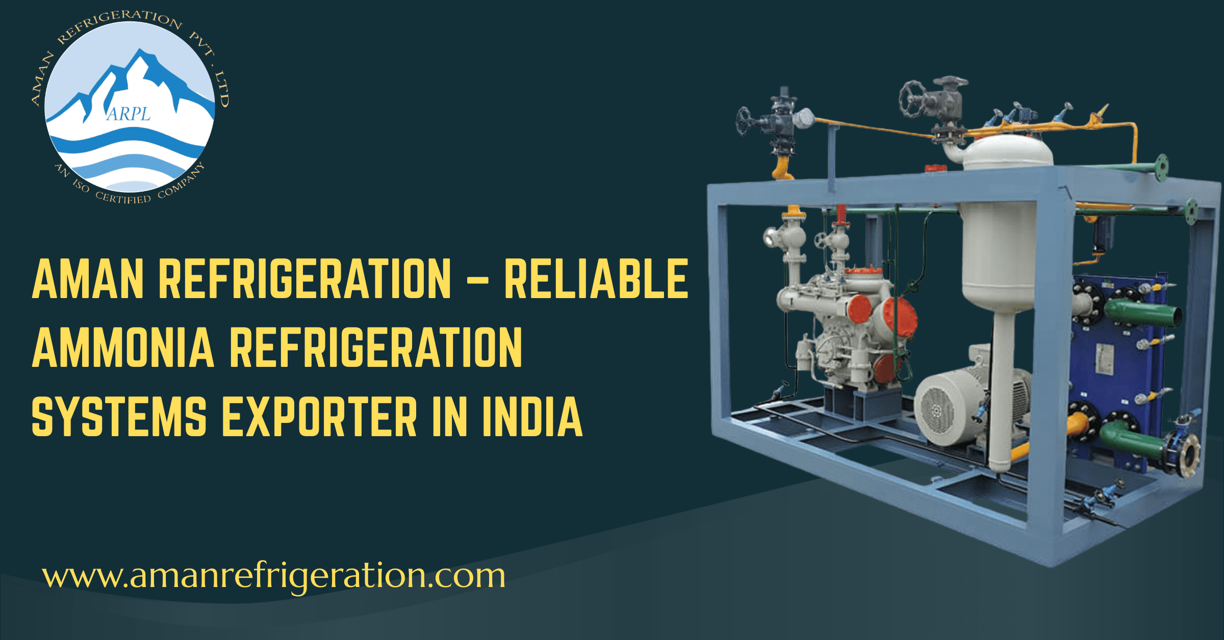 Ammonia Refrigeration System Exporter in India