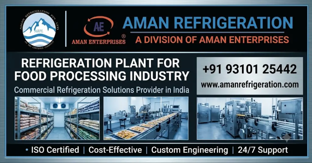 Refrigeration Plant for Food Processing Industry